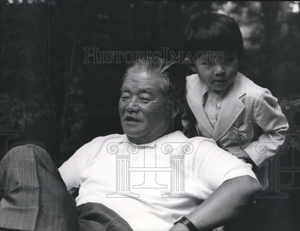 1973 Press Photo Foreign Minister Masayoshi Ohira at his home in Karuizawa