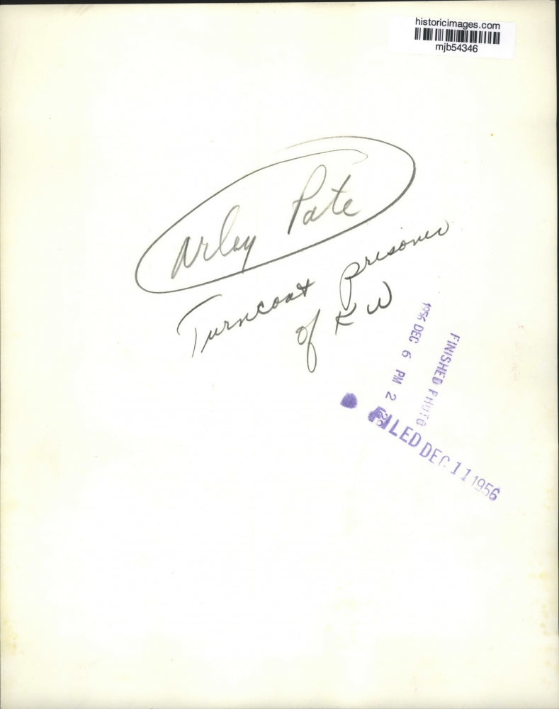 1956 Press Photo Arley Pate Turncoat prisoner of KW - mjb54346