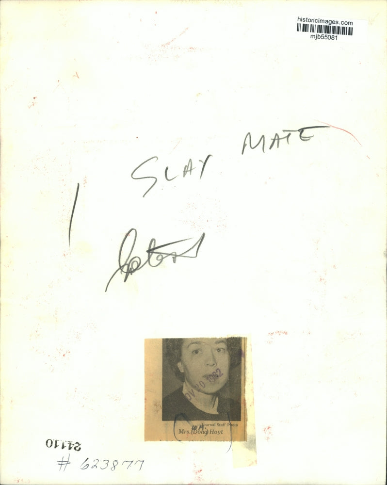 1962 Press Photo Mrs. Dong Hoyt - mjb55081