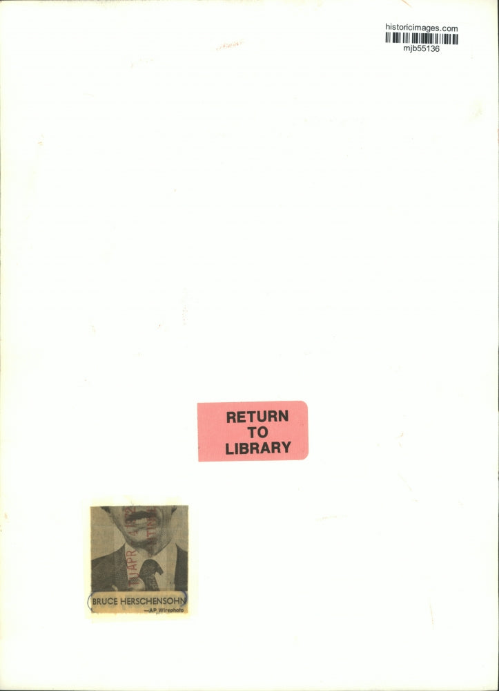 1972 Press Photo Bruce Herschenohn USIA Director, Motion Pictures and Television