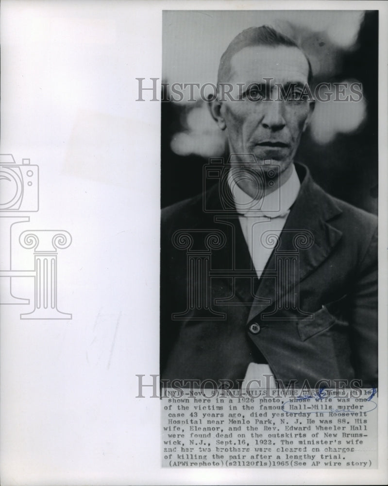 1926 Press Photo James Mills, Menlo Park, New Jersey - mjb55519- Historic Images