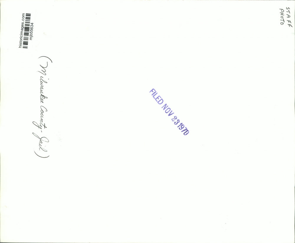 1970 Press Photo Milwaukee County Jail - mjb55634