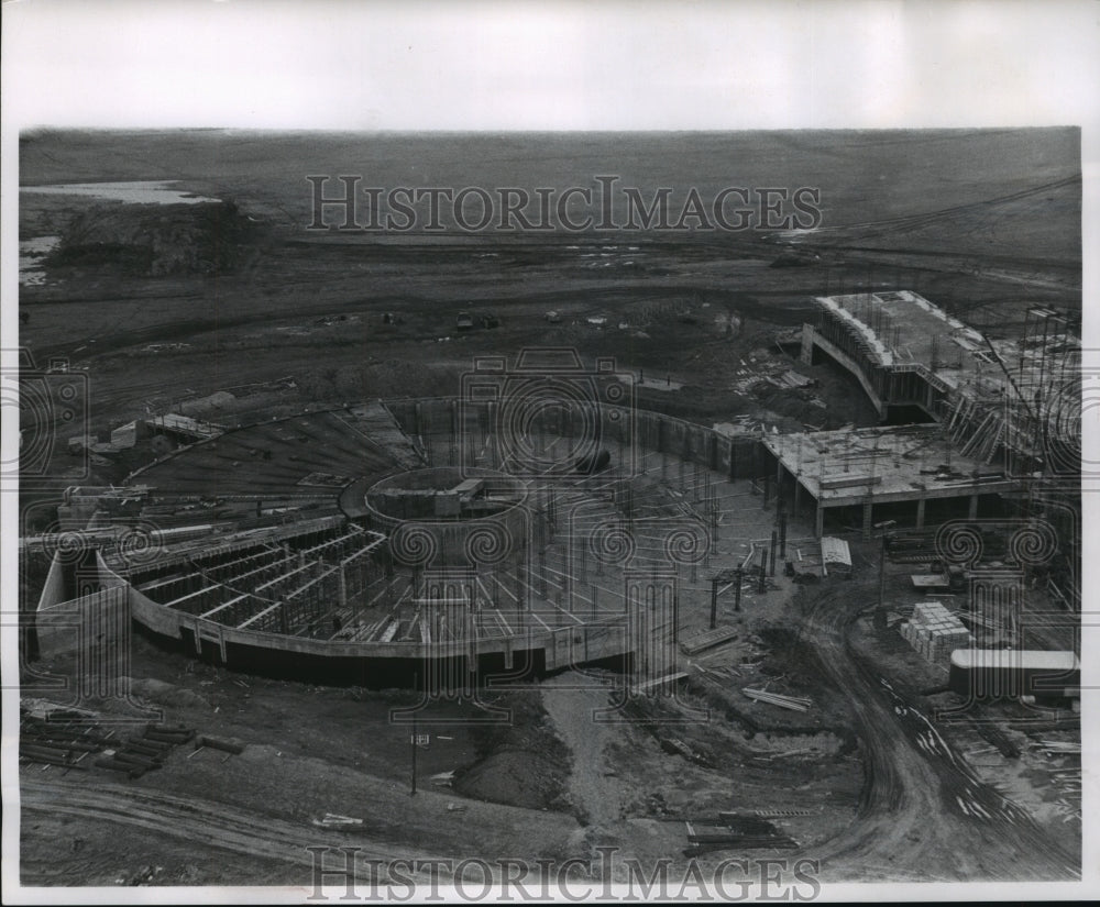 1961 Press Photo Construction of Children&#39;s home and detention center, Wauwatosa- Historic Images