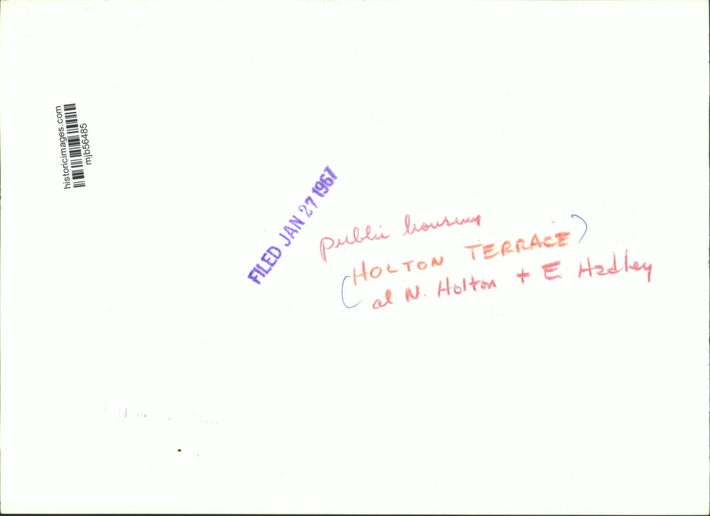 1967 Press Photo Holton Terrace Housing Opportunity Milwaukee Wisconsin