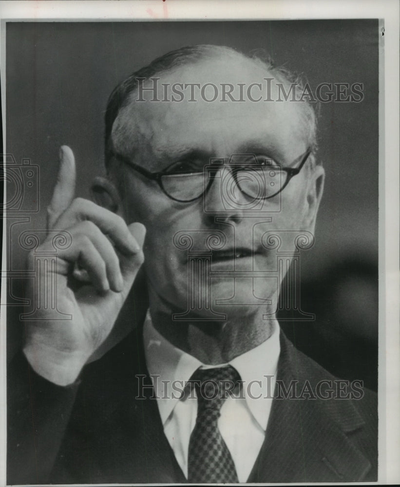 1961 Press Photo British foreign secretary, Lord Home, at Conservative party