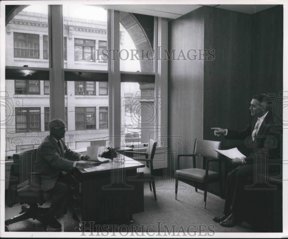 1961 Press Photo New Offices and committee rooms in Milwaukee City Hall