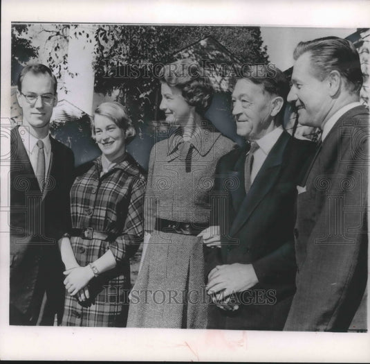 1959 Press Photo Rockefellers Entertain At Family Estate In Pocantico Hills, N.Y