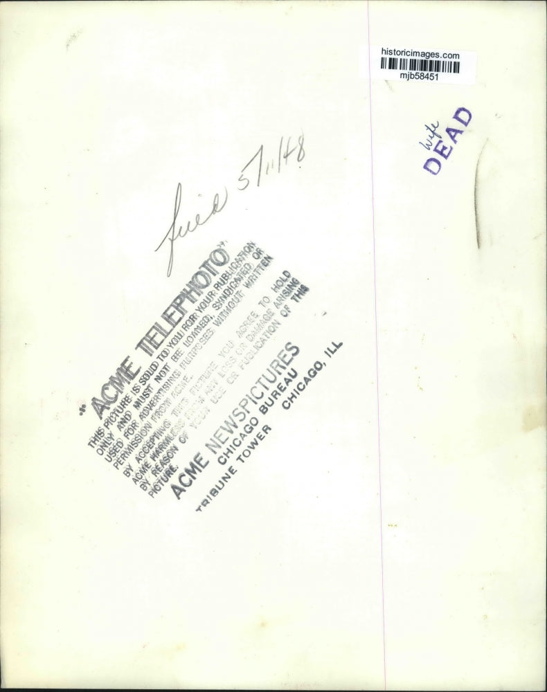 1948 Press Photo Averell Harriman/Marshall Plan roving Ambassador off to Europe