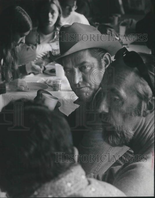 Fred R. Harris Mustache 1975 Press Photo Presidential Candidate Fred Harris Wisconsin State ...