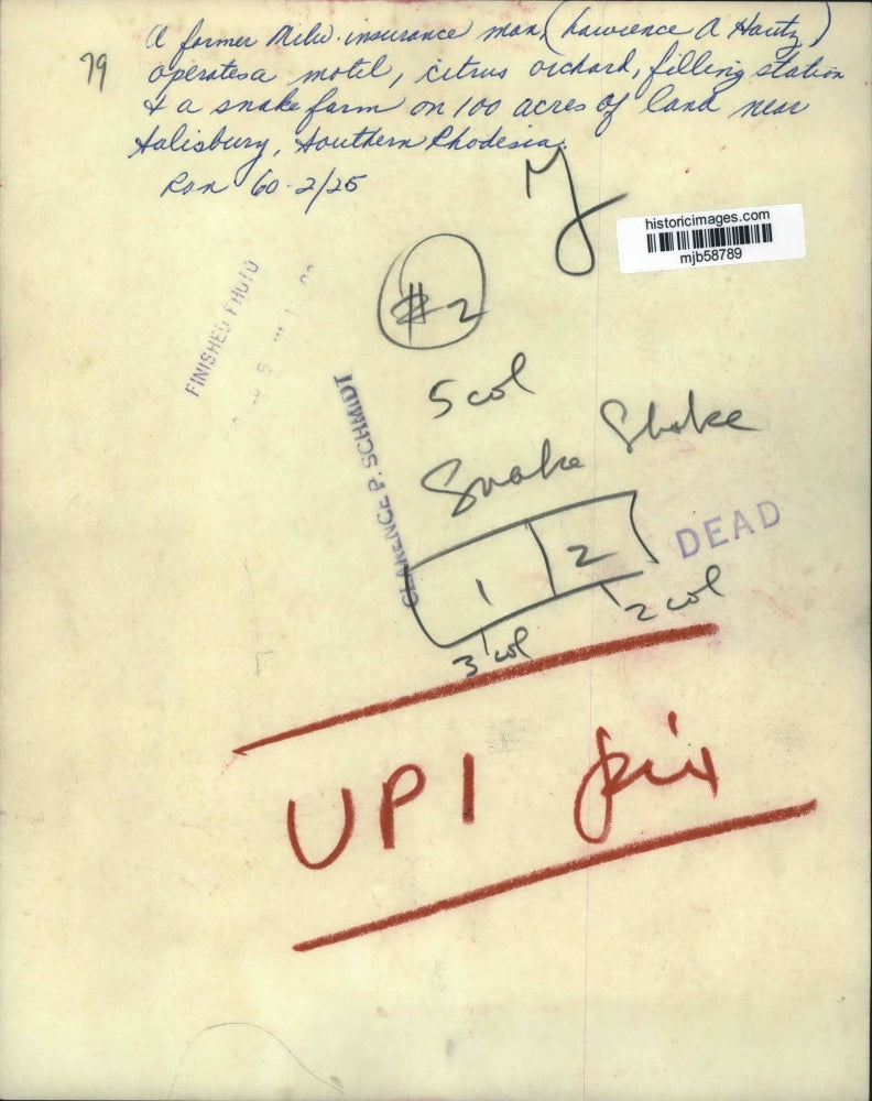 1960 Press Photo Lawrence A. Hautz, Former Insurance Man Turned Entreprenuer