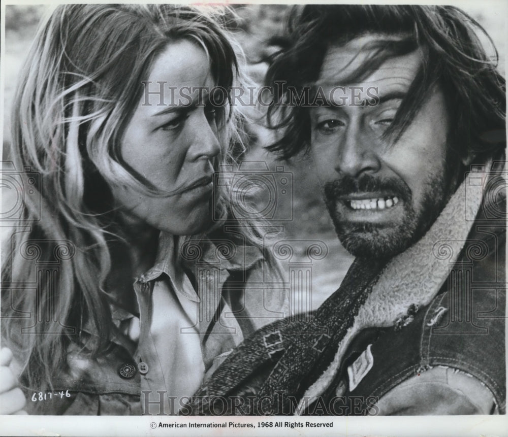 1968 Press Photo Actor Adam Roarke Stars in Film "The Savage Seven" - mjb59635