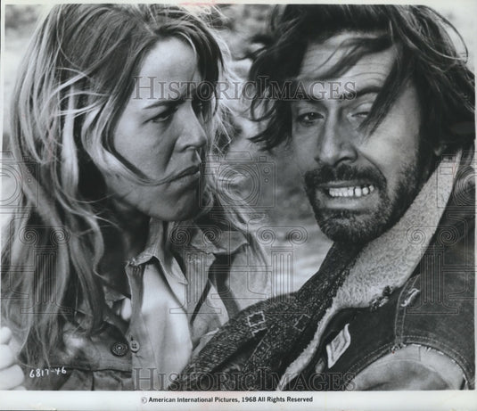 1968 Press Photo Actor Adam Roarke Stars in Film "The Savage Seven" - mjb59635