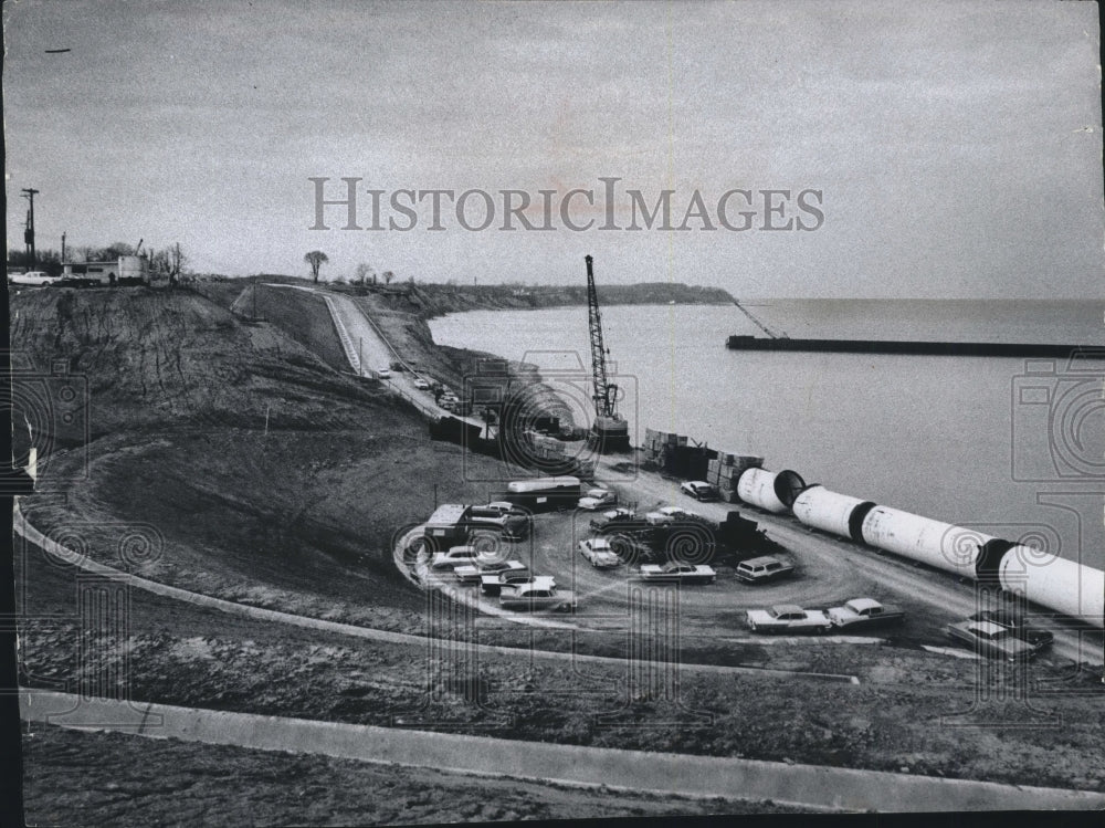 1960 Press Photo New sewage plant under construction, Milwaukee - mjb59740- Historic Images