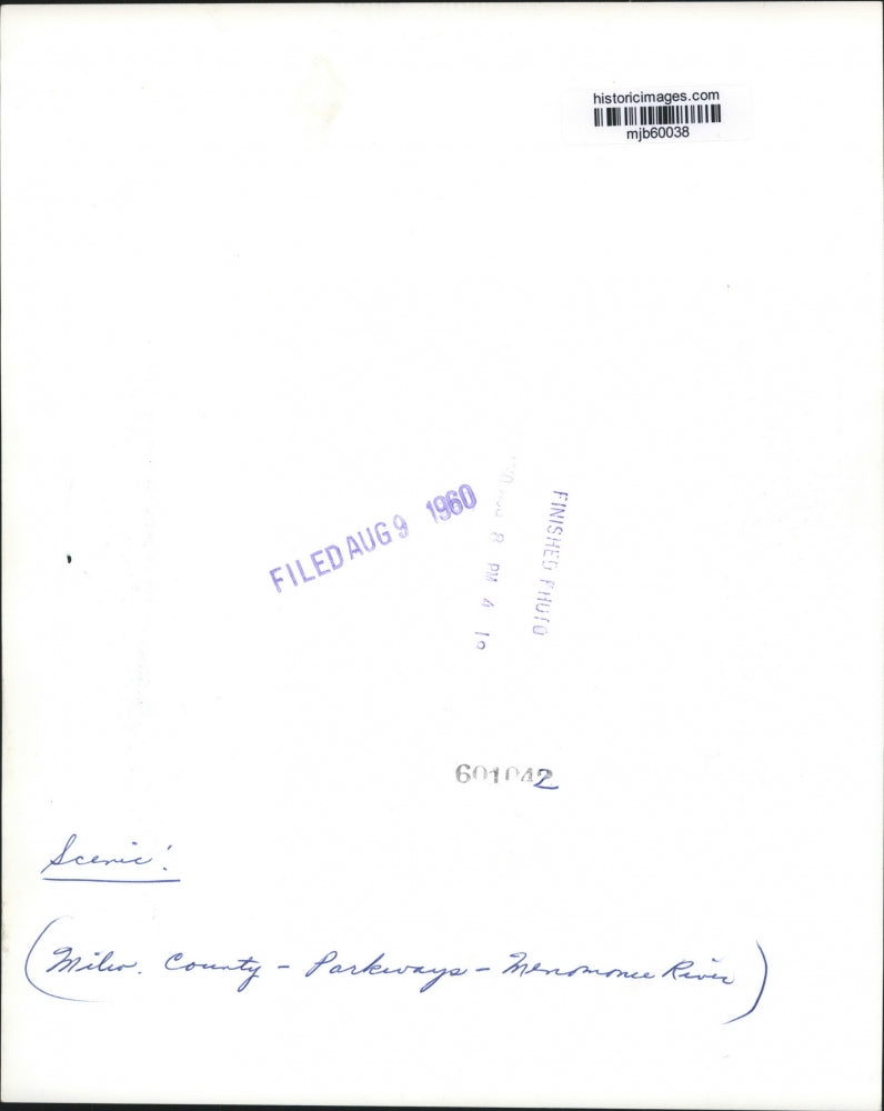 1960 Press Photo Scenic View of Menomonee River Parkway - Milwaukee County