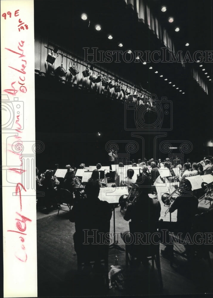 1980 Press Photo Milwaukee Civic Orchestra played in Cooley Auditorium- Historic Images