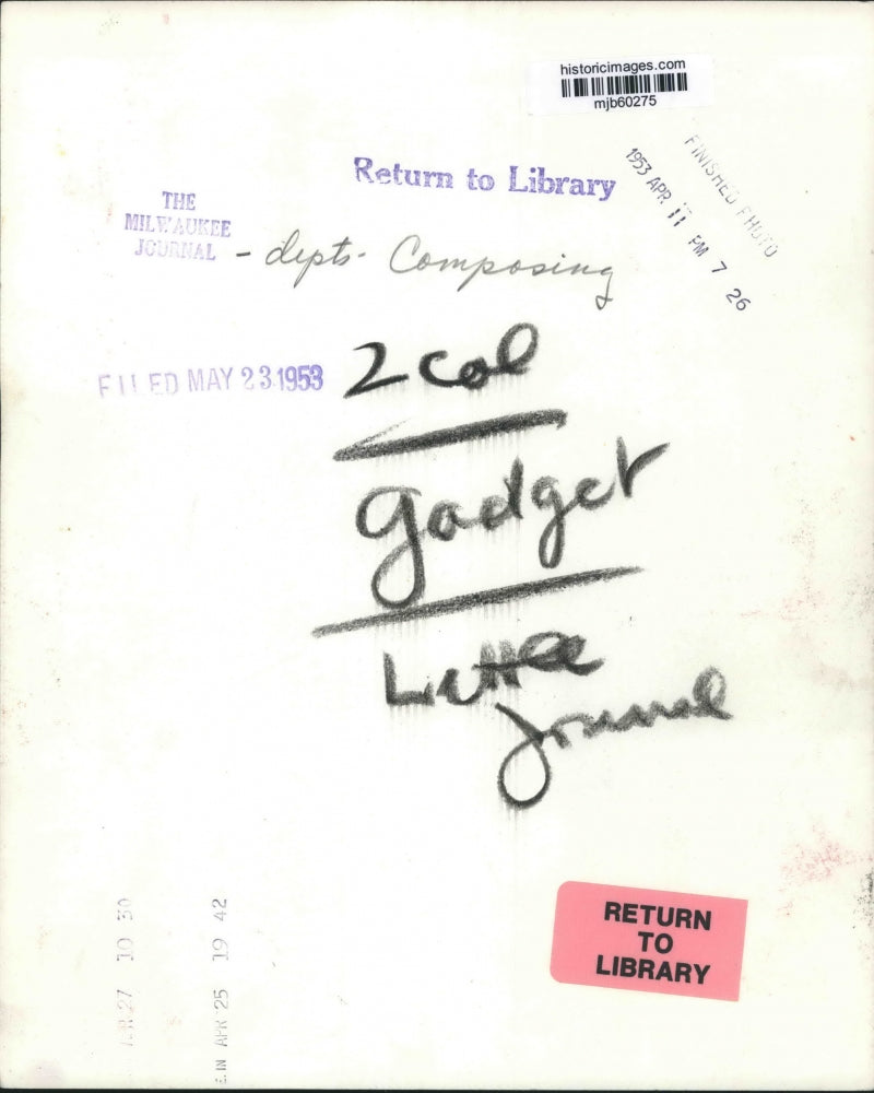 1953 Press Photo The Milwaukee Journal Composing Departments - mjb60275