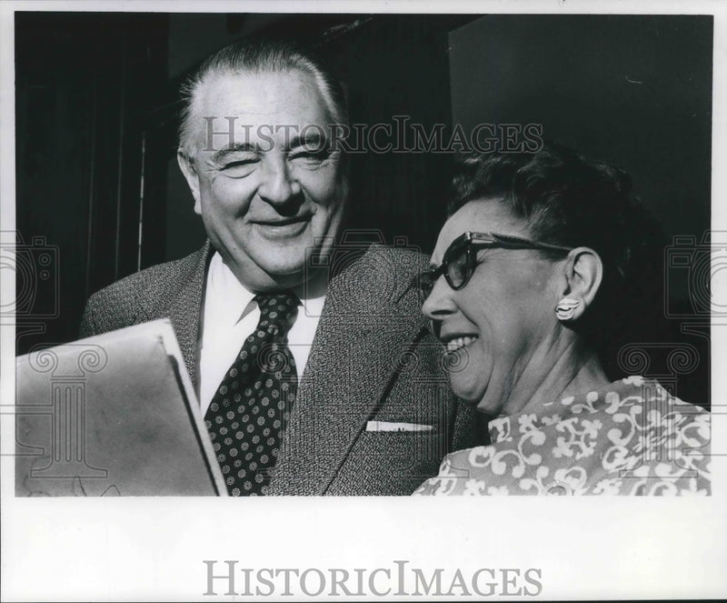 Load image into Gallery viewer, 1972 Press Photo Nicholas Nyaradi, Director at Bradley University, Illinois

