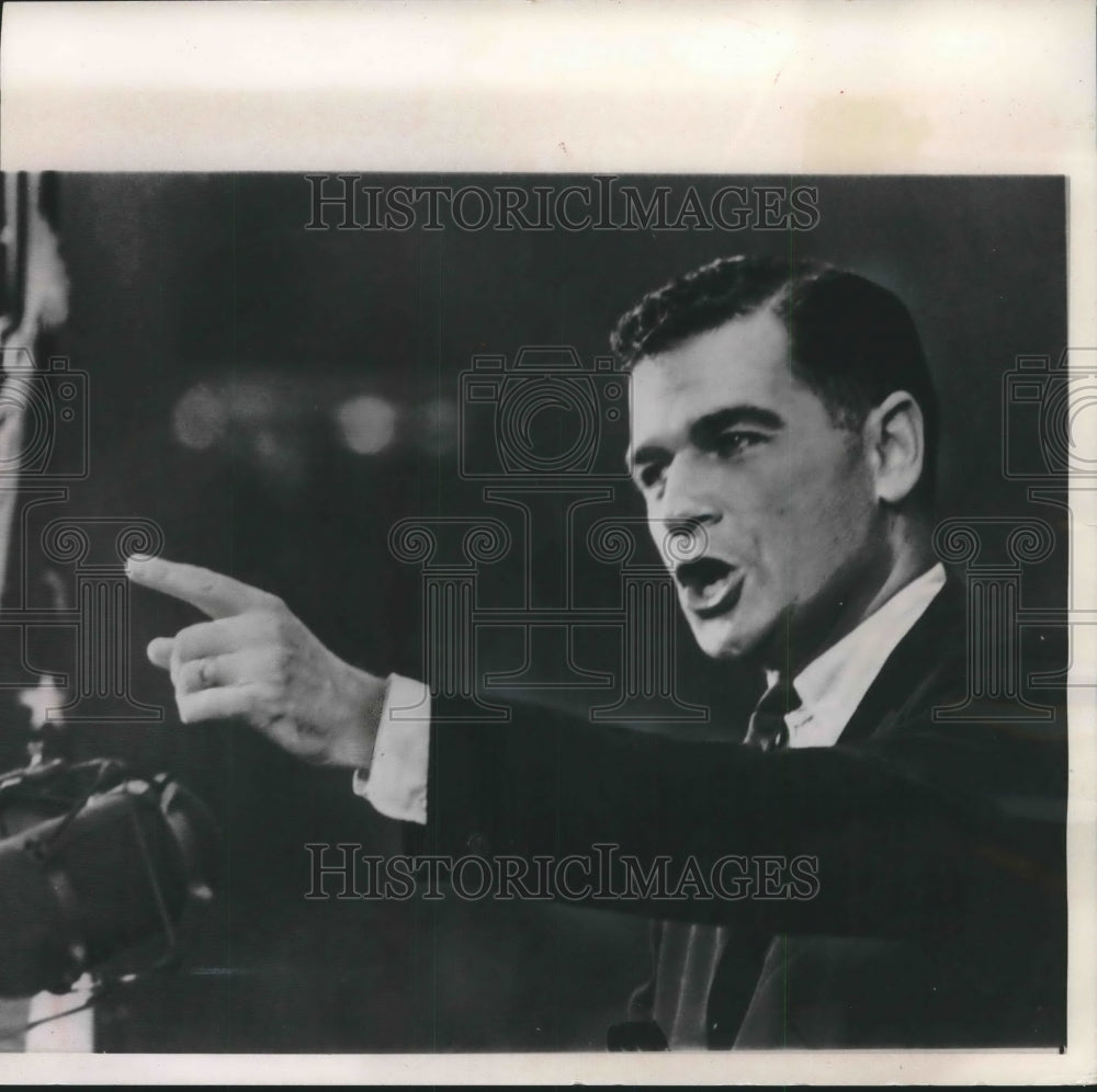 1964 Press Photo Governor Mark Hatfield, Oregon keynote at Republican Convention- Historic Images