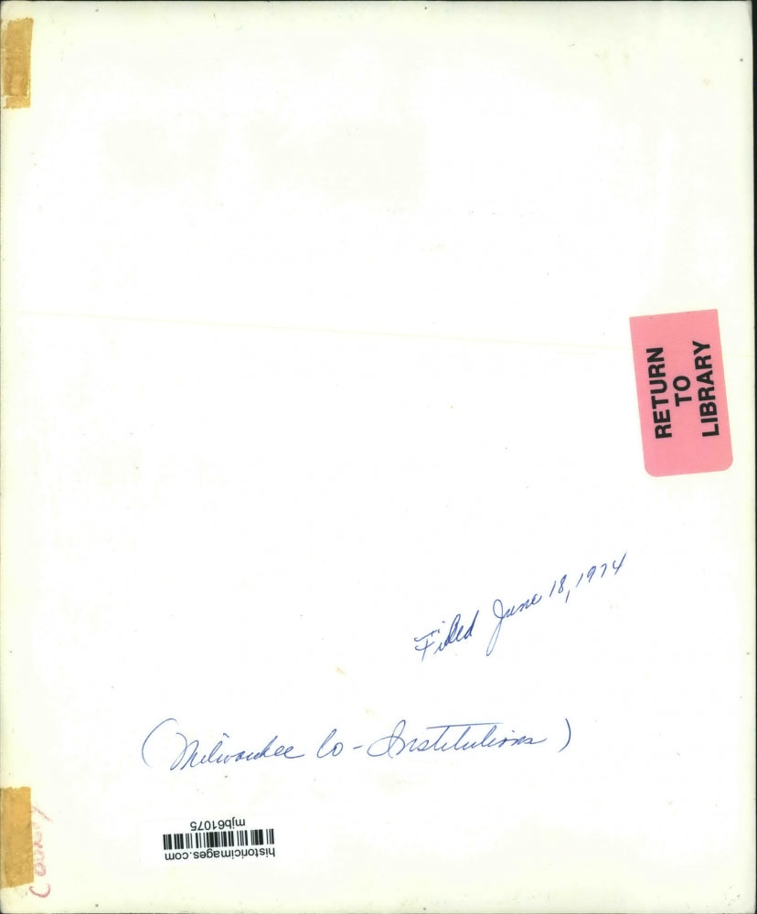 1974 Press Photo View of Milwaukee County Institutions - mjb61075