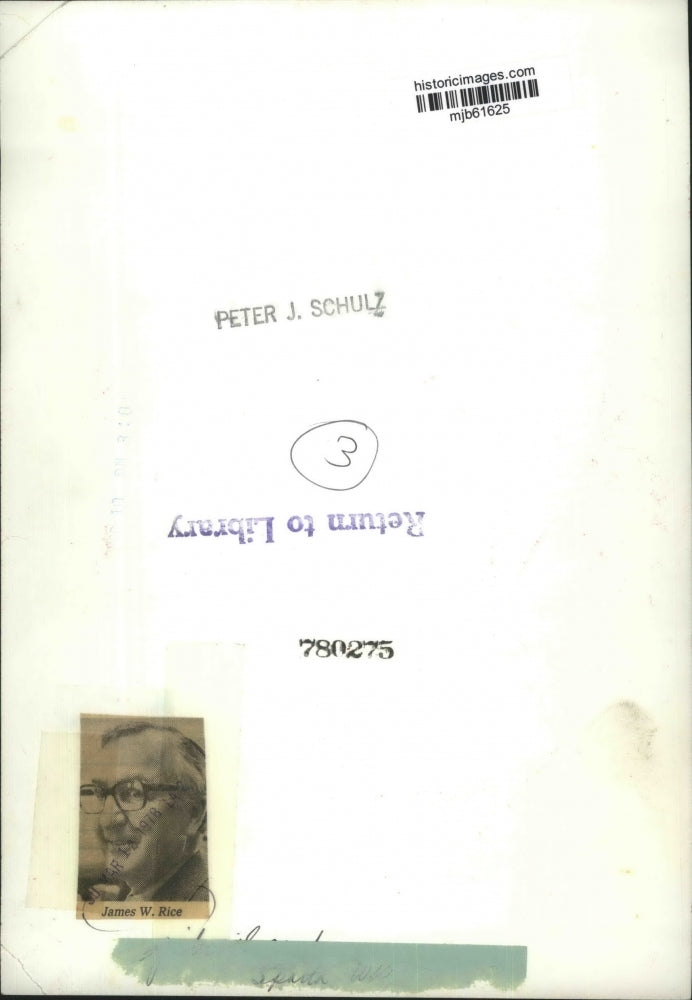 1978 Press Photo James W Rice - mjb61625