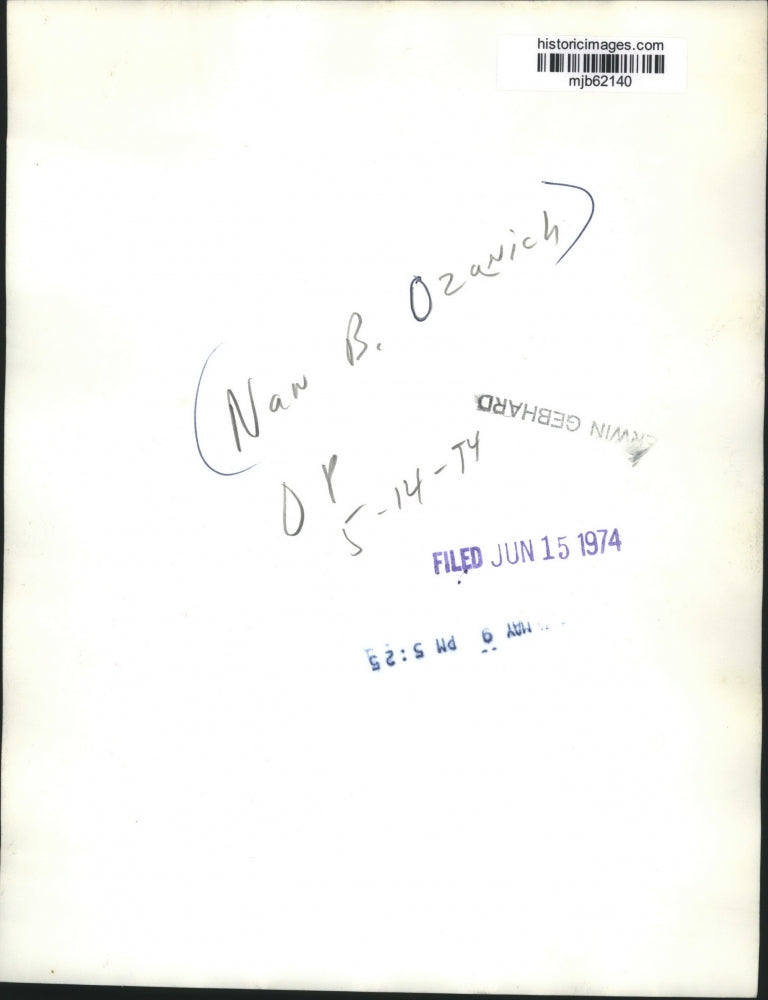 1974 Press Photo Nan B. Ozanich - mjb62140