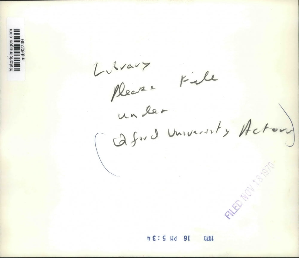 1970 Press Photo Jeremy Treglown & Treasa O'Driscoll, Oxford University actors