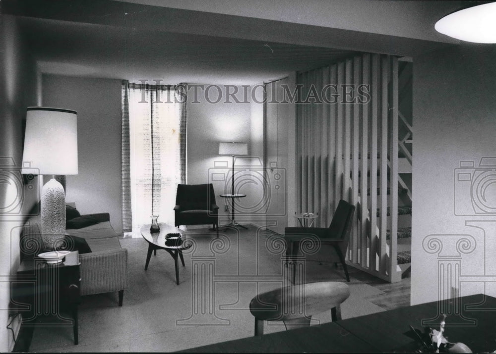 1963 Press Photo Hillside Housing Projects Interior, Milwaukee - mjb63781