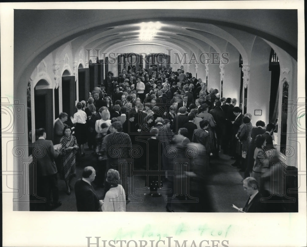 1986 Press Photo Milwaukee Symphony Orchestra concert in Hamburg&#39;s Stadthalle- Historic Images