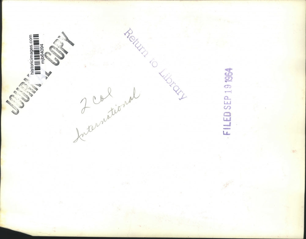 1964 Press Photo Royal Wedding Greece's King Constantine & Queen Anne-Marie