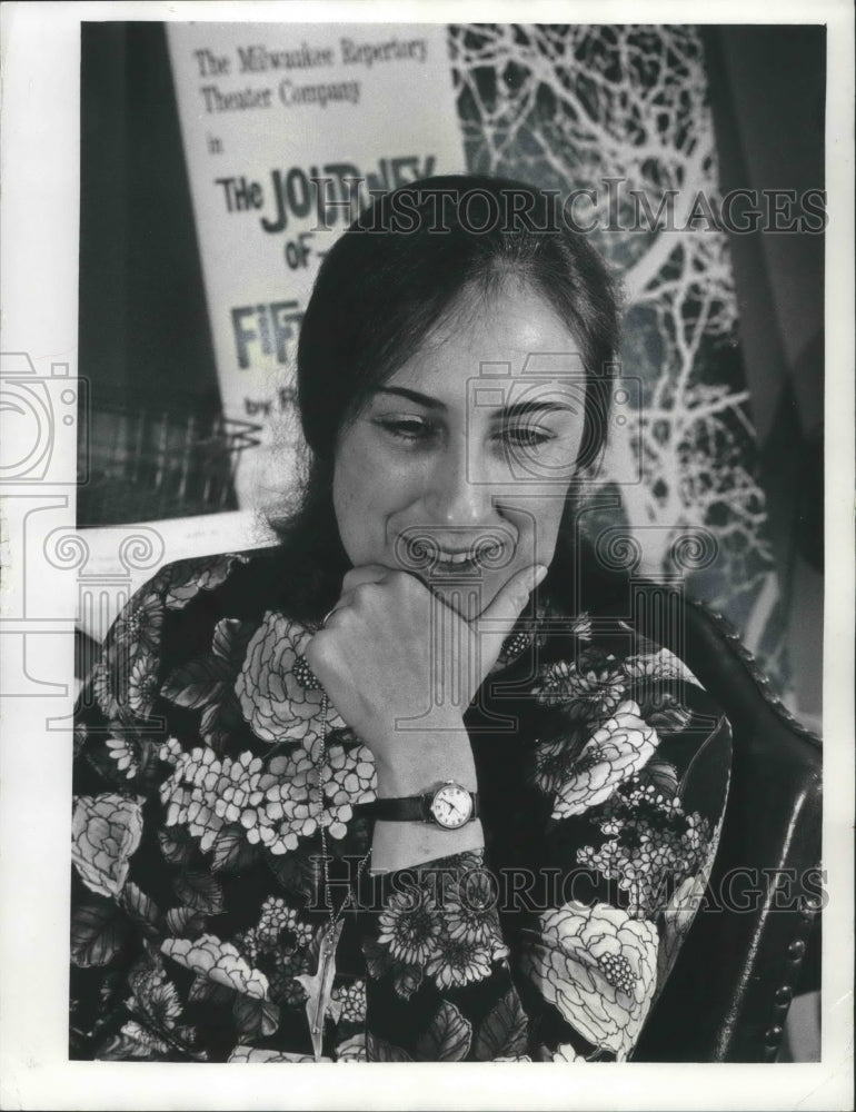 1974 Press Photo Sara O&#39;Connor- Managing Director Of Milwaukee Repertory Theater