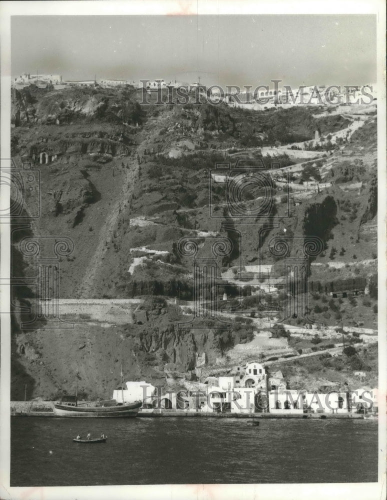 1968 Press Photo Santorini Island, Greece- Historic Images