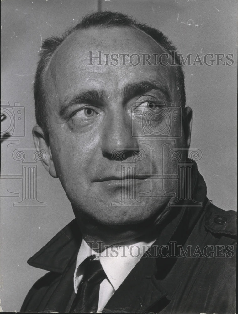 1967 Press Photo Robert Frailing, Dectective, Lieutenant, Appleton, Wisconsin- Historic Images