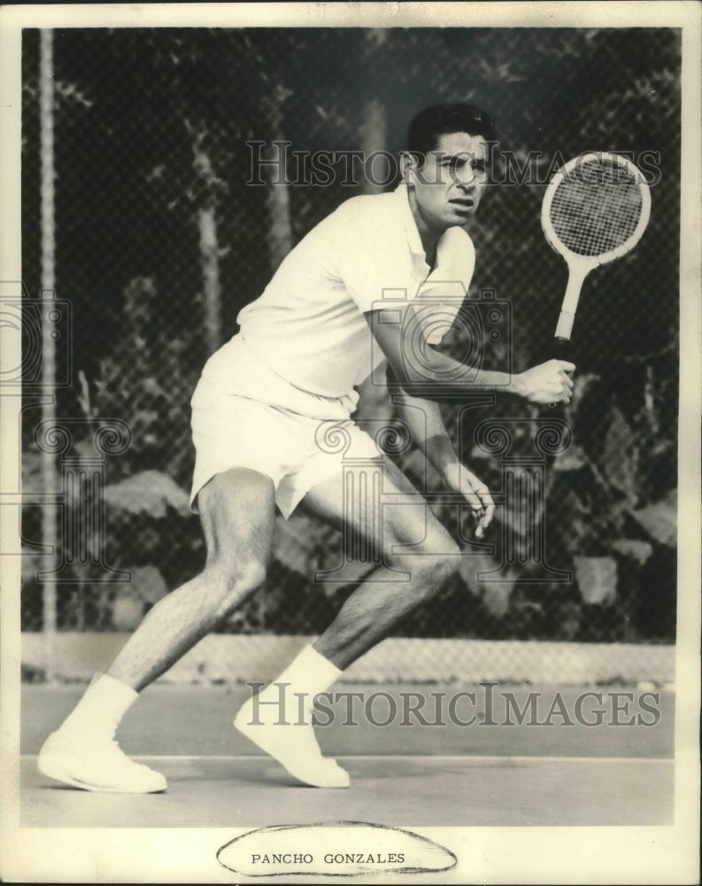 1959 Press Photo Richard (Pancho) Gonzales will play at the Arean May 1- Historic Images