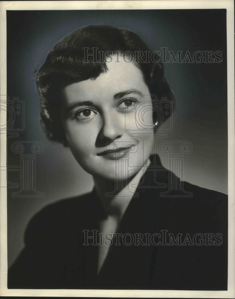 1954 Press Photo Miss Loretto Fox, publicity chairman of 1954 Community Chest- Historic Images