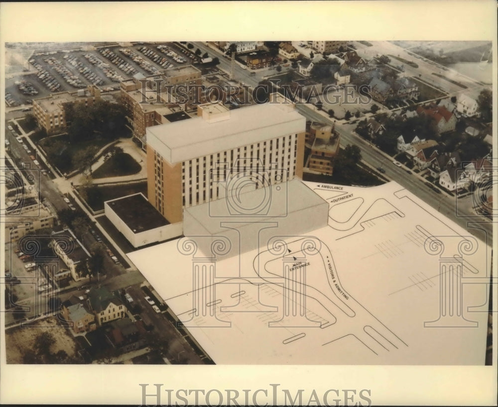 1982 Press Photo Proposed additions to Good Samaritan Medical Center- Historic Images