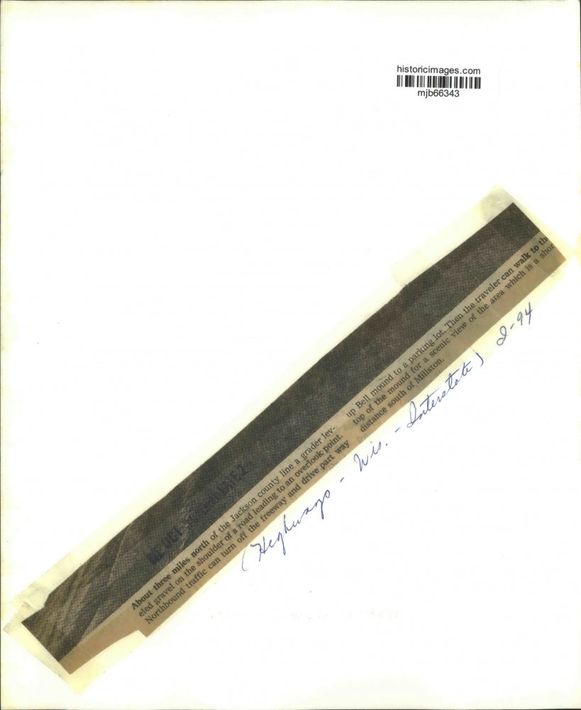 1968 Press Photo Grader levels gravel near Jackson County Line, Wisconsin