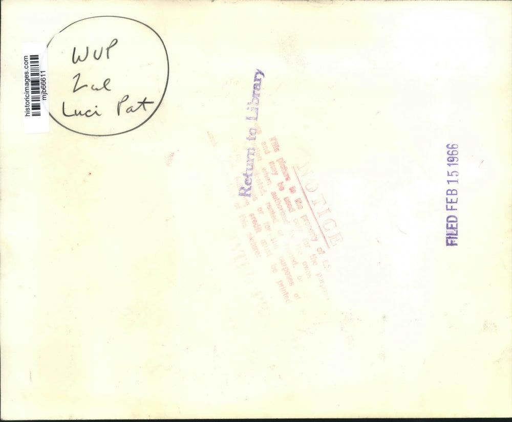 1966 Press Photo Luci Johnson and Pat Nugent attend a party in Georgetown