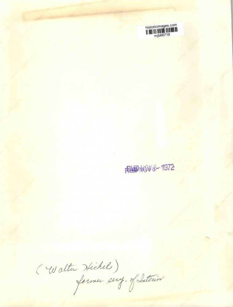 1972 Press Photo Walter Hickel, former Secretary of Interior - mjb66719