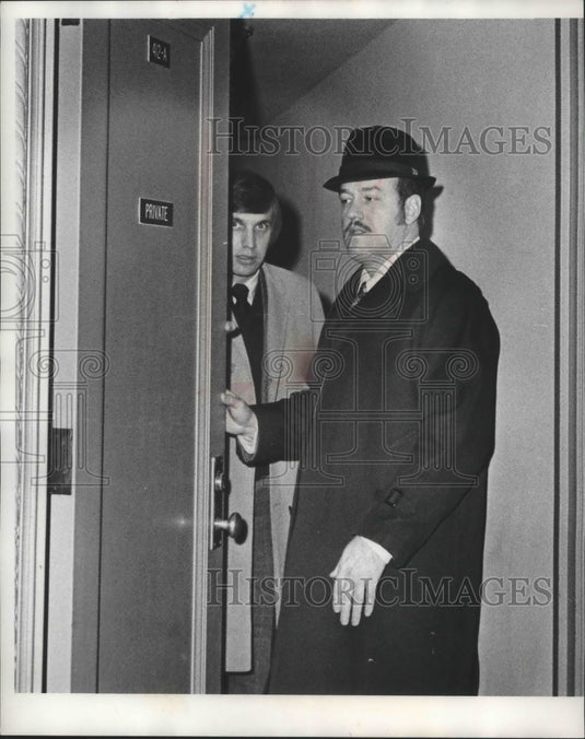 1972 Press Photo Witness Ronald E. Pickett at Nowakowski Trial, Milwaukee