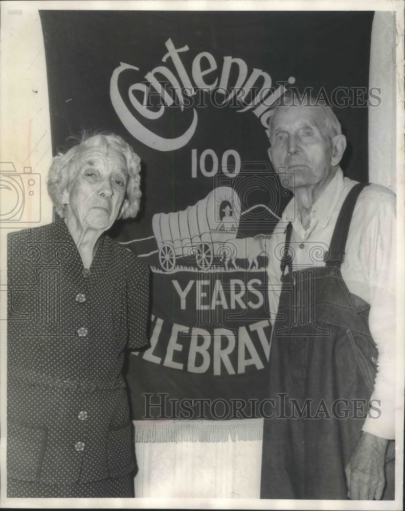 1967 Press Photo Mr. and Mrs. Norris Northrup, oldest citizens in Trempealeau- Historic Images