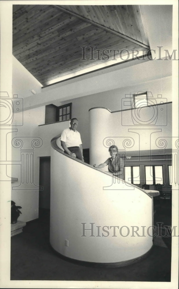 1985 Press Photo Home of Ted and Barbara Arneson from Barneveld Wisconsin - Historic Images