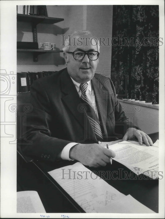 1974 Press Photo Joe Flanagan, Milwaukee Journal Employee - mjb67482