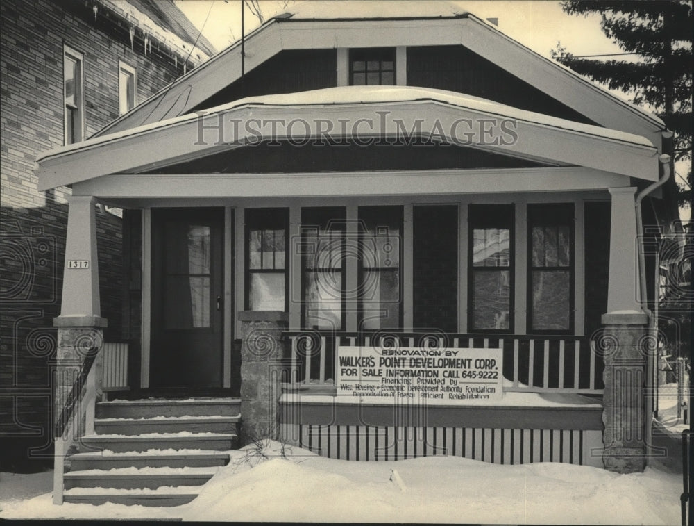 1985 Press Photo Home at 1317 West Scott Street looks like this today, Milwaukee- Historic Images