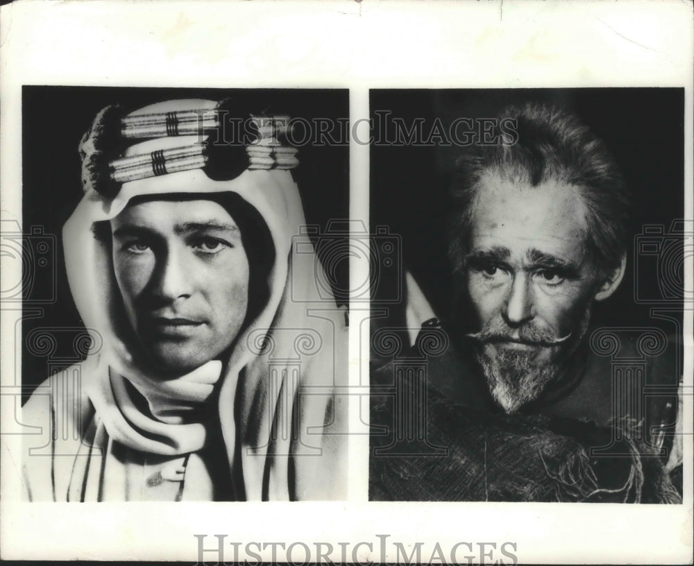 1972 Press Photo Peter O'Toole in "Lawrence of Arabia" and Man of La Mancha."