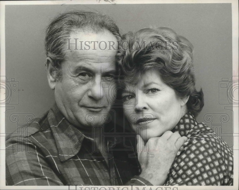 1976 Press Photo Eli Wallach and Anne Jackson, CBS program &quot;20 Shades of Pink.&quot;