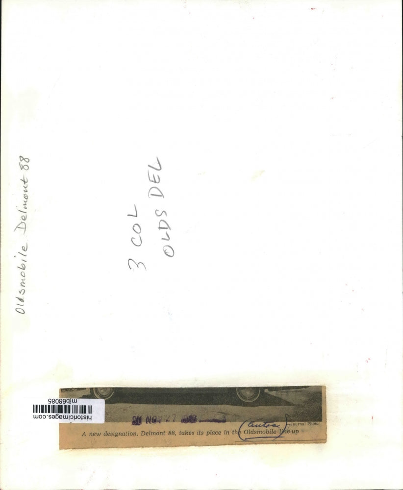 1966 Press Photo Oldsmobile Delmont 88. - mjb68085