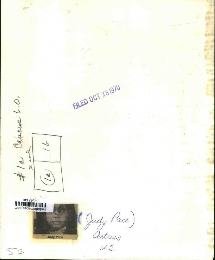 1970 Press Photo U.S. Actress Judy Pace - mjb68146