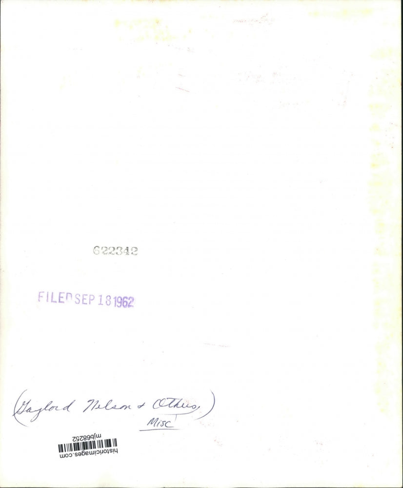 1962 Press Photo Gaylord Nelson and others at United States Air Force Plant 58