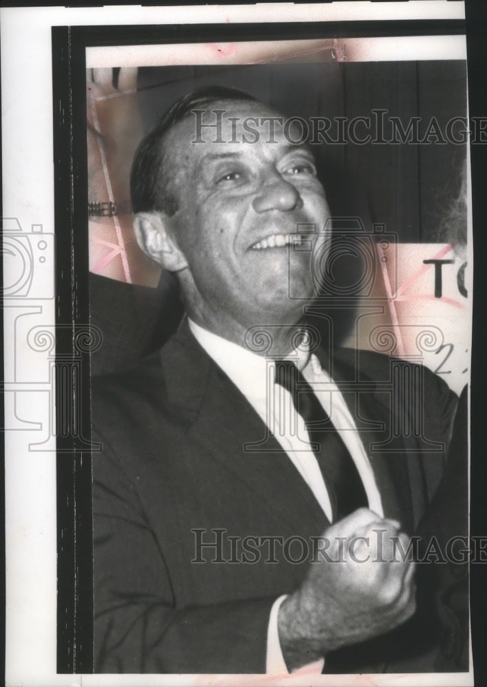 1961 Press Photo N.Y. Mayor Wagner wins in Democratic primary for the Mayoralty