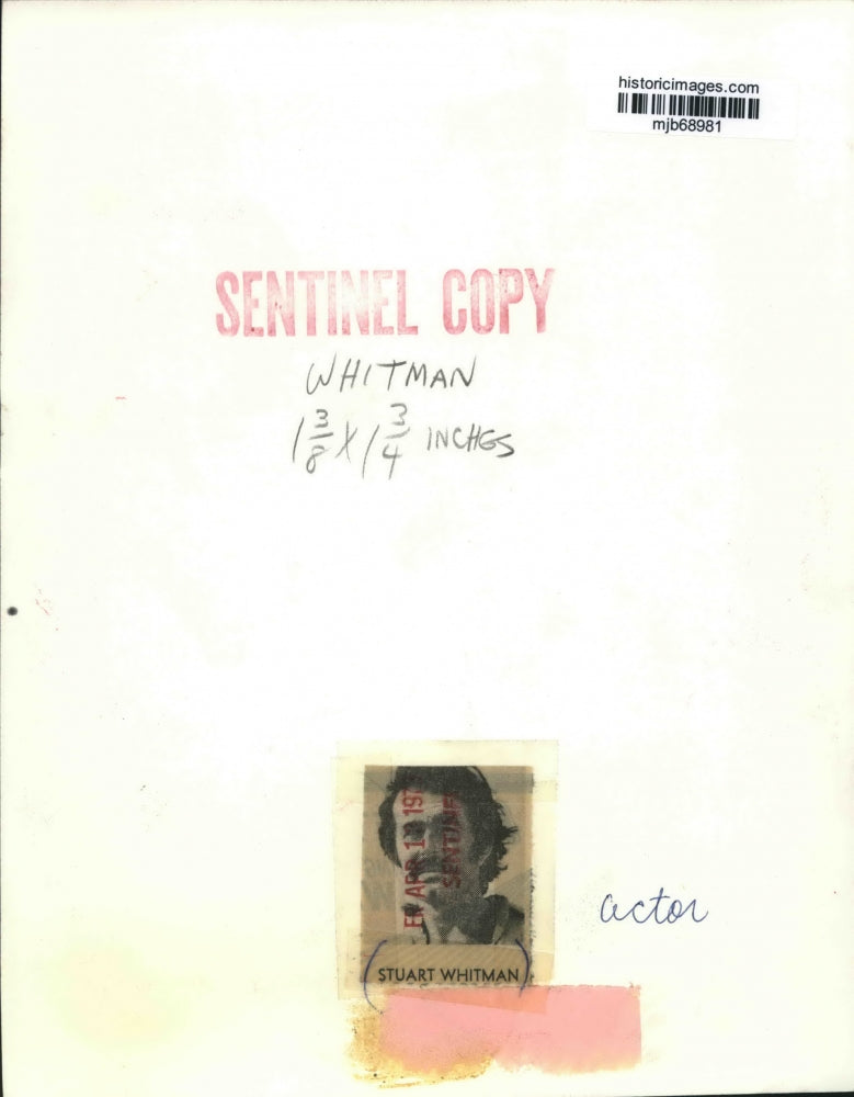 1978 Press Photo Actor Stuart Whitman - mjb68981